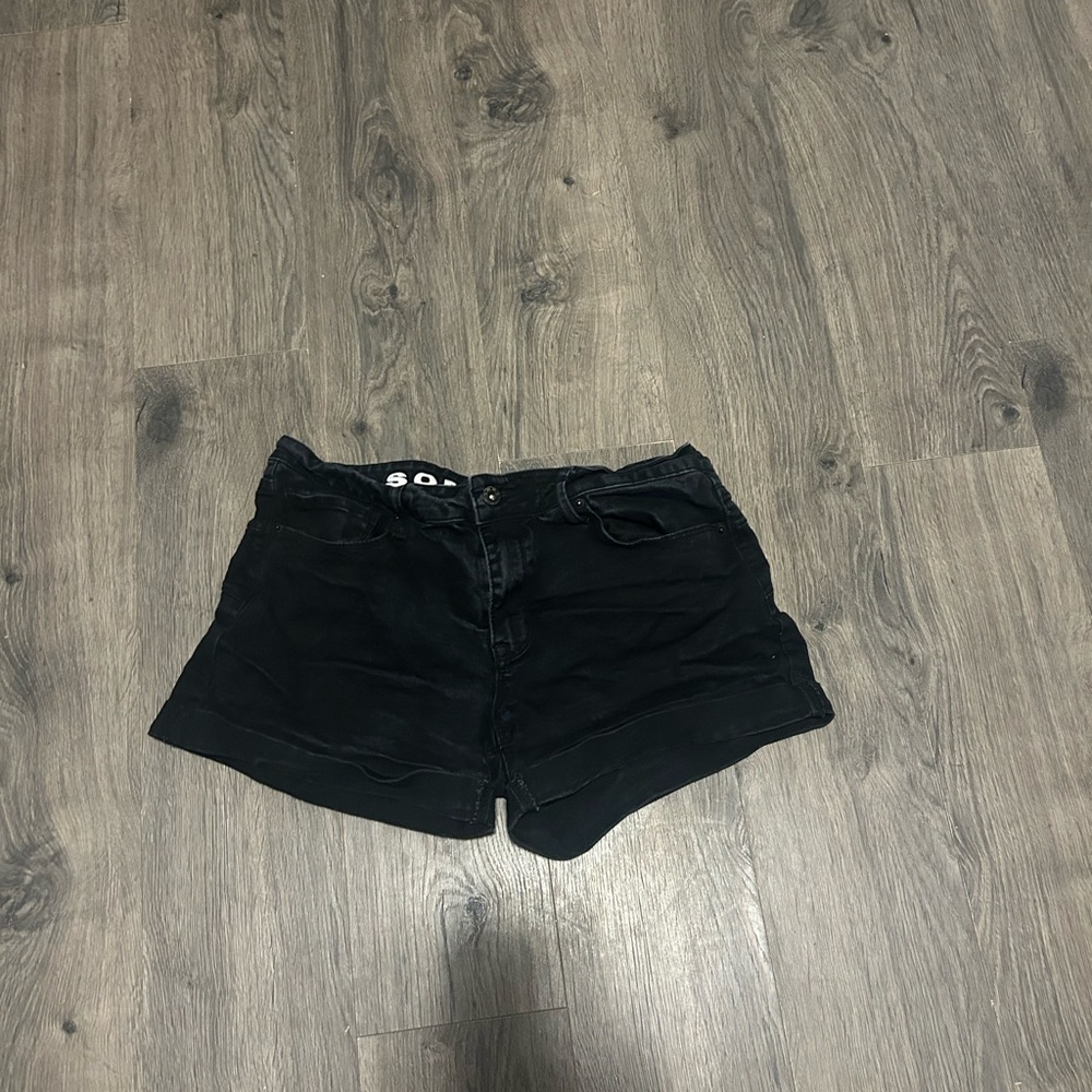 Classic Black Jean Shorts for Women